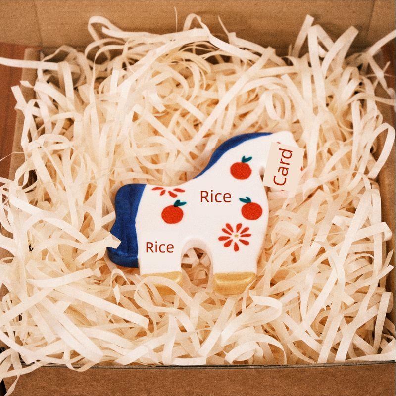 

Original Handmade Happy Pony Cartoon Air Vent Aroma Diffuser Stone, Cute New Year Car Fragrance Personalized Decoration Happy Pony Air Outlet Clip [Ready in Stock]