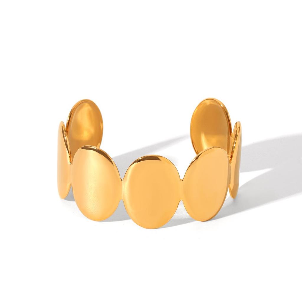 Women's Luxury Stainless Steel Open Bangle Bracelet Set
