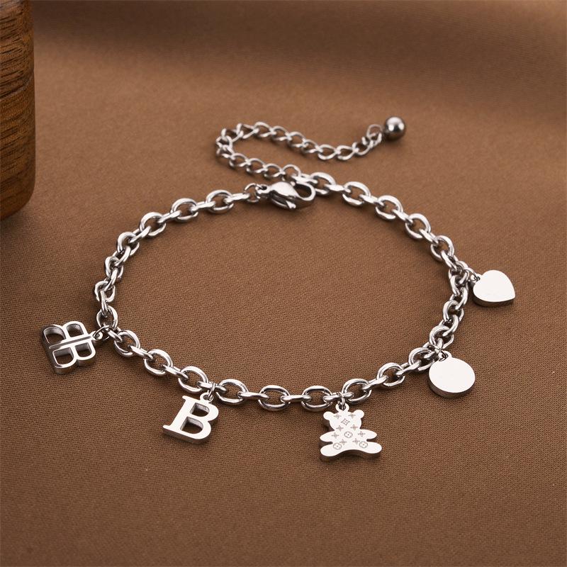 Koreanisches Dongdaemun Titanstahl Damenmode Armband - Edelstahl, High-End, Grenzüberschreitendes Design.