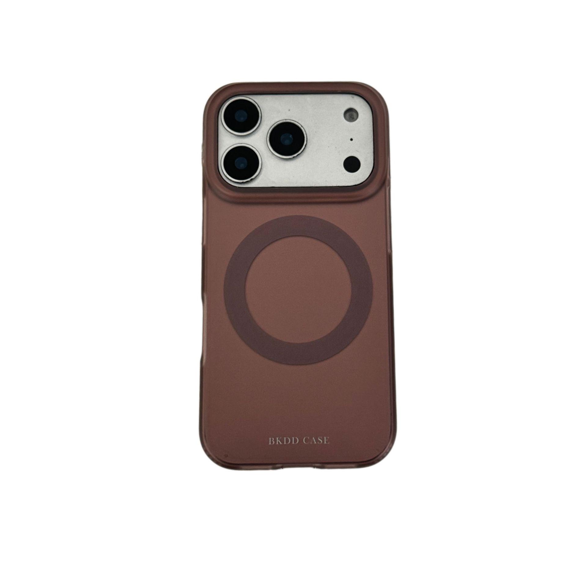 

Magnetic Coffee Brown Phone Case for iPhone 14/15/16/17 Pro Max with Drop Protection and Holder iPhone 14