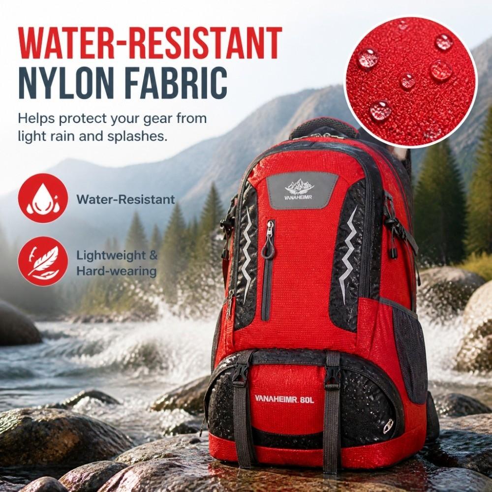 Waterproof Hiking Backpack Nylon Climbing Daypack Large Camping Backpack Women
