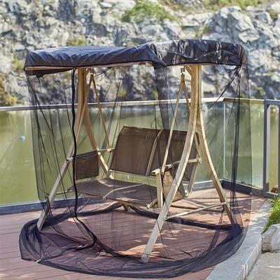 Rocking Chair Mesh Cover Waterproof Patio Swing Mosquito Netting Zipper Closure Swing Chair Mesh Net for Swing Chair