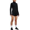 Under Armour Rush Μονόχρωμο Λογότυπο Αθλητικό Μπουφάν με Φερμουάρ Γυναικεία Μπουφάν Μαύρο 1379044-001