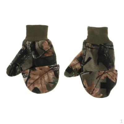 1 paire de gants de pêche d'hiver antidérapants et chauds pour cyclisme et chasse