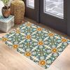 Bohemian Geometric Floral Carpet Mat Rug Blue Sunflower Smiley Sun Fruit Home Decoration Living Room Entryway Modern Vintage