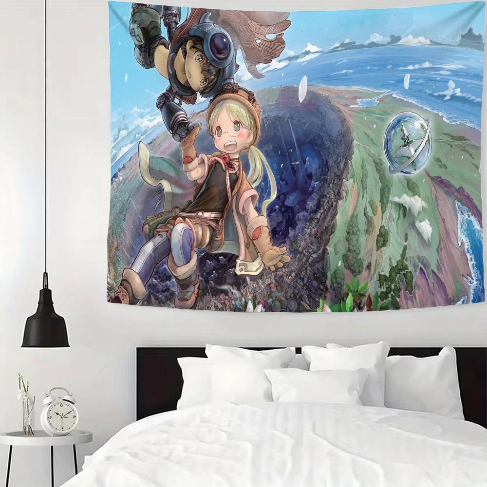 Anime Made In Abyss Wandteppich Wandbehang Wandteppich Art Deco Decke Vorhang Aufhängung Zuhause Schlafzimmer Wohnzimmer Dekor
