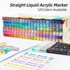 120barevné rychleschnoucí akrylové fixy pro doodle art