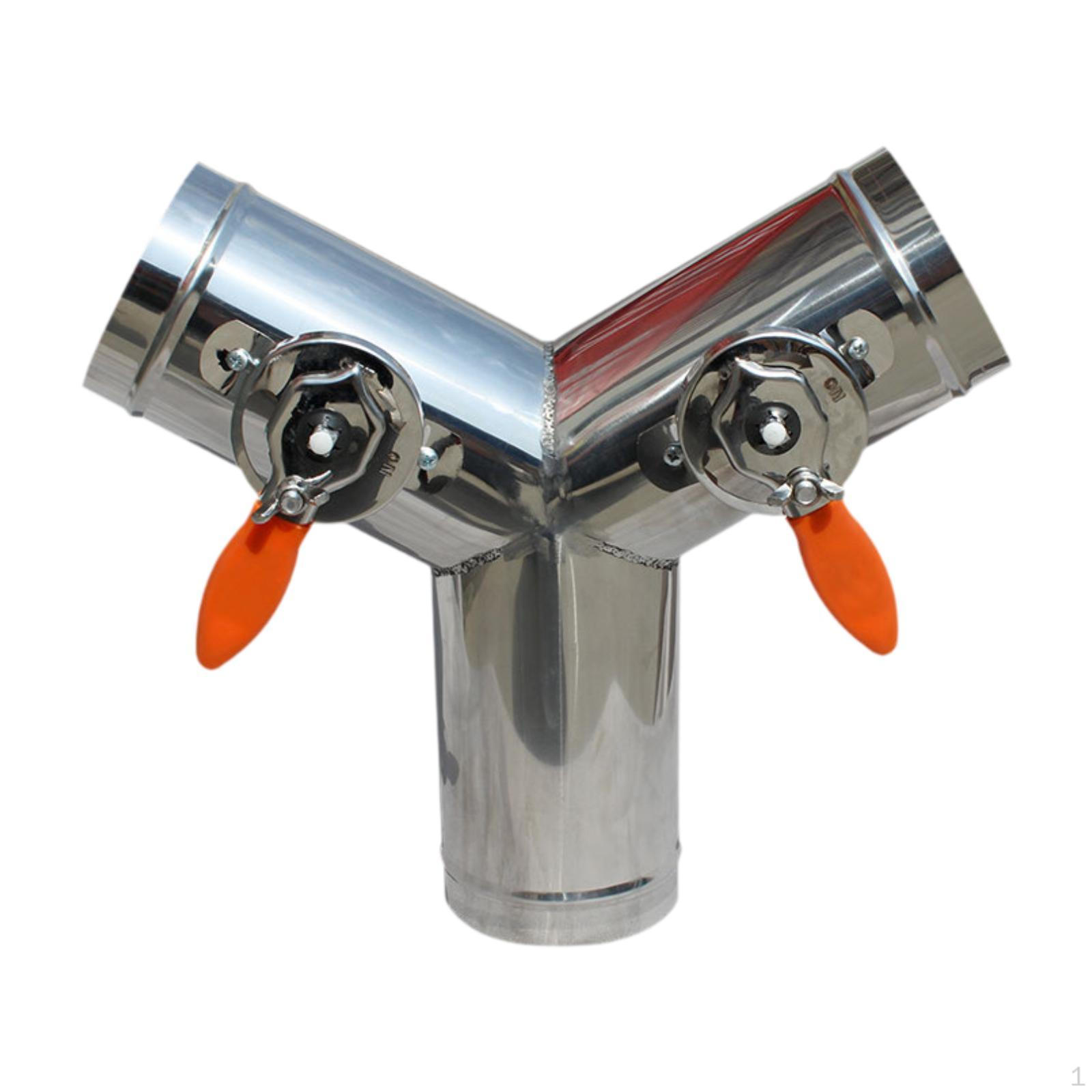 

Air Control Valve 3 Way Duct Connector Regulating Valves Stainless Steel Regulation Damper for Outer diameter 100mm