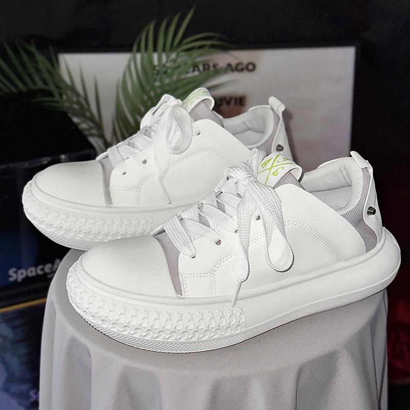 2024 new men's shoes collection low-top Hong Kong style platform bread shoes little white shoes star bag head shoes