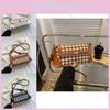 Trendy 2023 Spring Fashion Simple Checkered Shoulder Bag Ladies Crossbody Small Square Bag