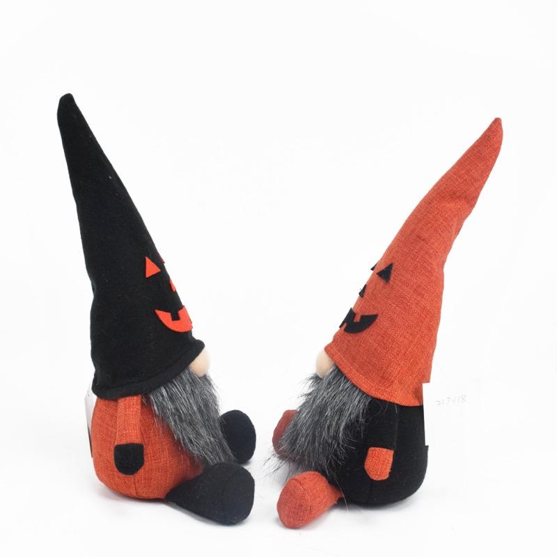Halloween new faceless doll doll Halloween pumpkin face Rudolph dwarf ornament