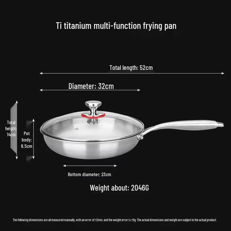 Zhi Shi 32cm Titanium Non-Stick Frying Pan