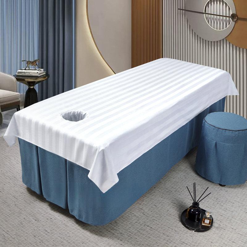 

1pcs Multi-Color Beauty Bed Sheets for Beauty Salons Specialized Use Spa Massage Bedspread Anti Wrinkle Bed Sheets with/no Holes 210x100cm