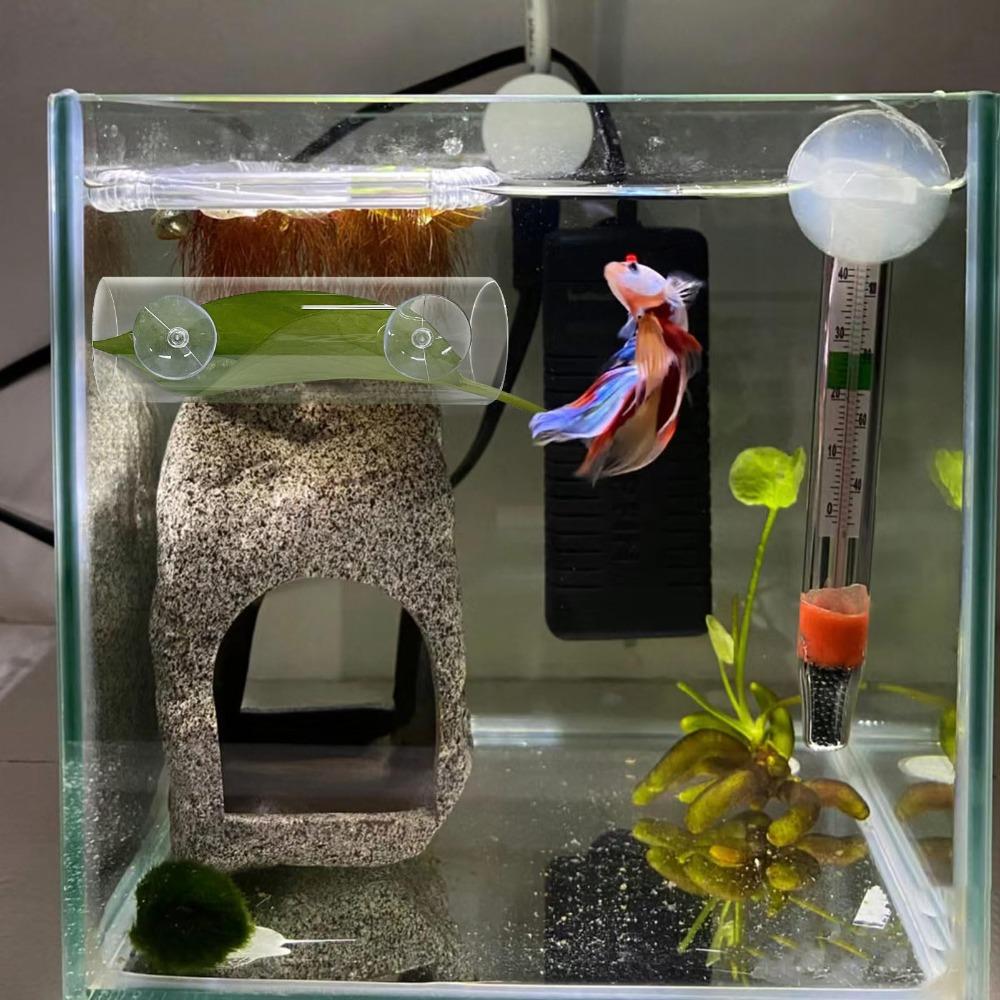 Round Tube Betta Tunnel Tank Decoration Hole Hollow Betta Fish Cave  for Cichlids Hide