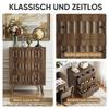 Chest of drawers with three drawers, modern wardrobe, dressing table, suitable for living room, bedroom, hallway (walnut wood)