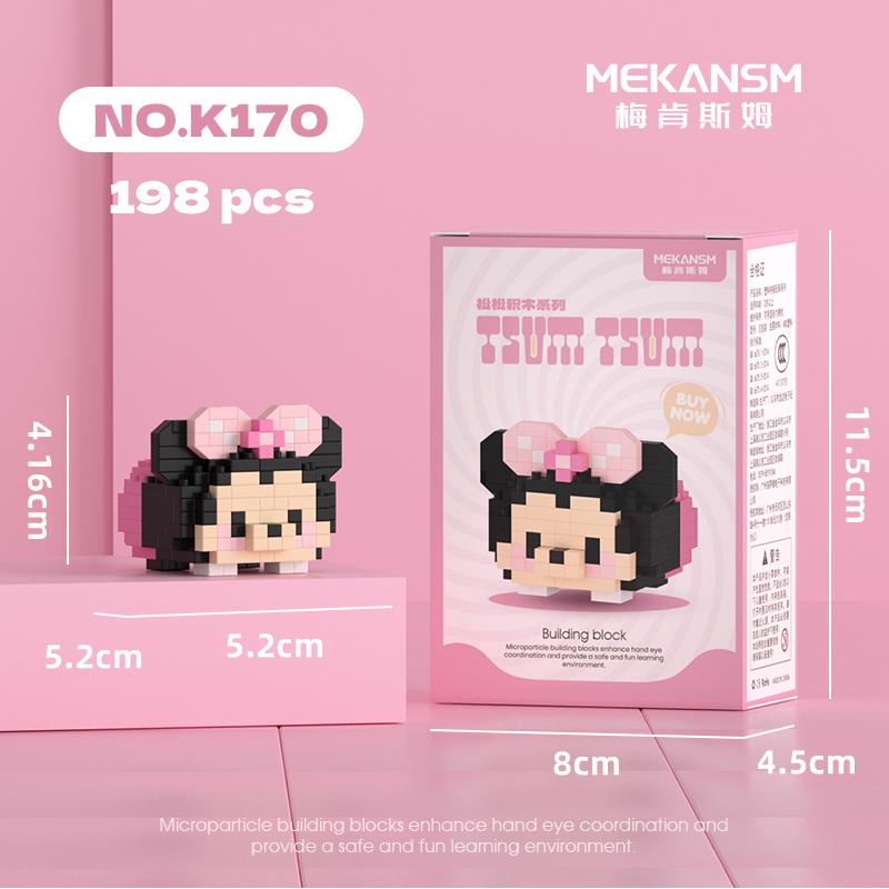 Disney Sanrio Mini Building Blocks Anime Figure Diamond Bricks Mickey Minnie Donald Duck Hello Kitty DIY Toys Festival Gifts