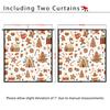 Christmas Gingerbread Man Digital Print Blackout Curtain – Polyester, Thickened, Sun Protection