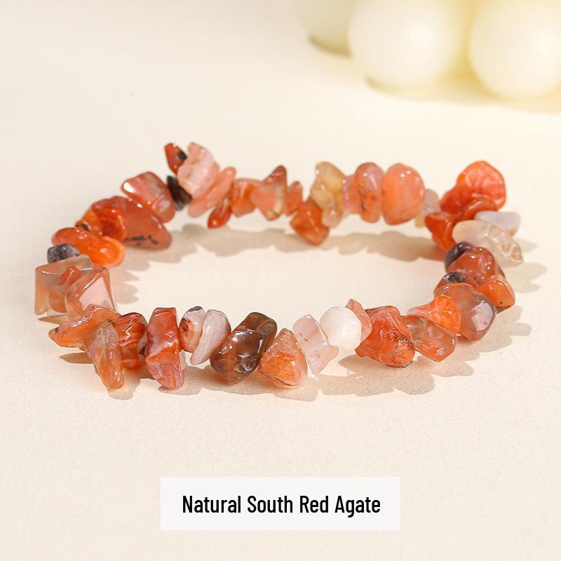 Jingdong Seven-Color Agate Chip Elastic Bracelet