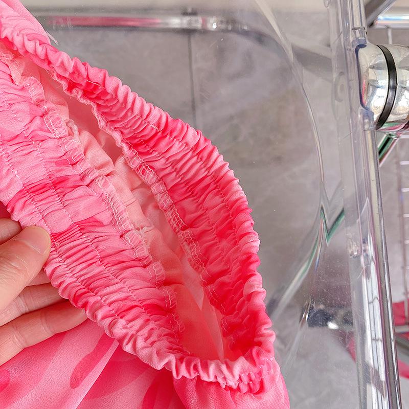 New Baby Girl Leopard Print Sun Protection Set - Long Sleeve Two-Piece