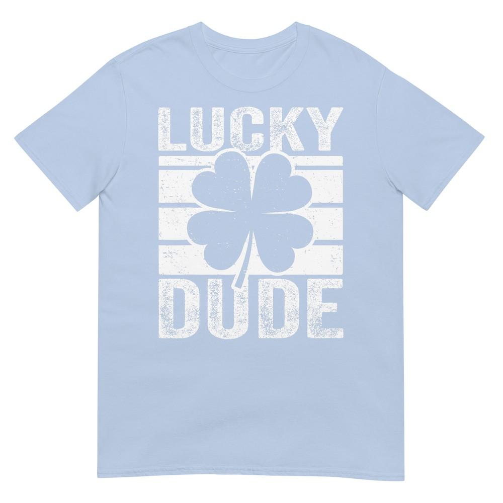 Funny Lucky Dude Boys St Patricks Day Shirt Toddler Kids Tshirt S