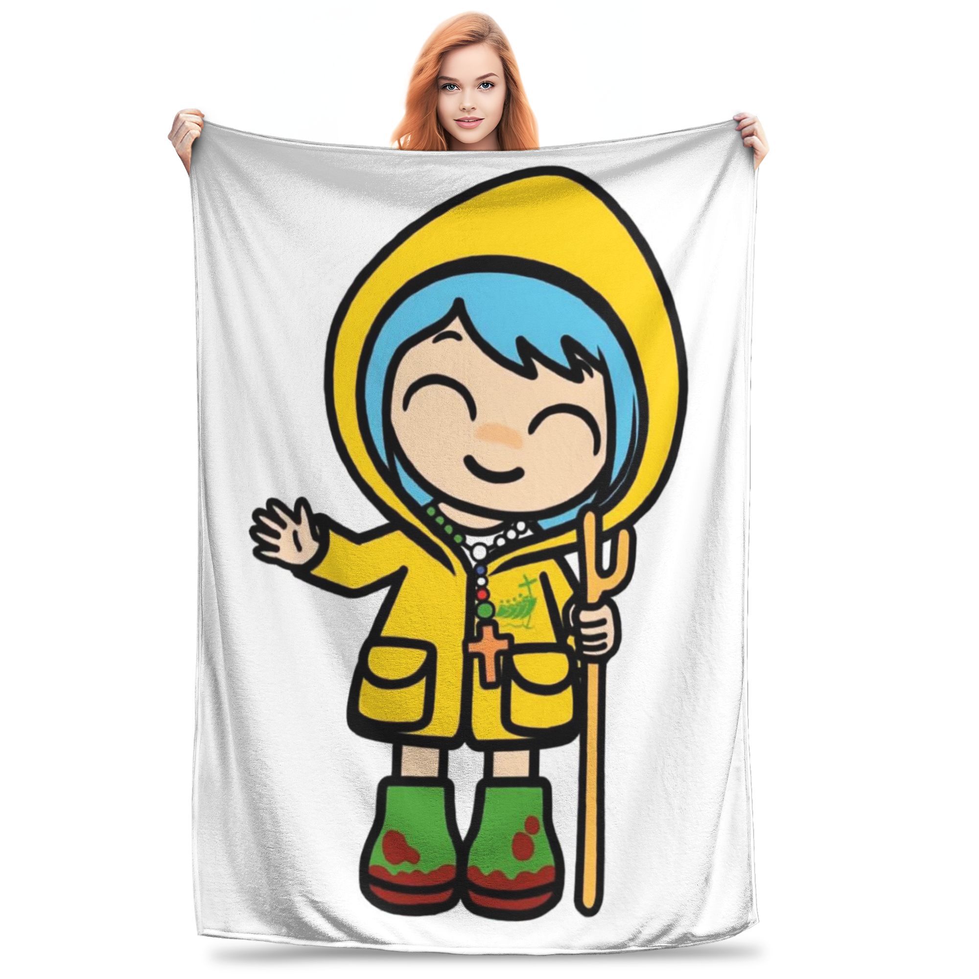 Luce Vatican Mascot Catholic Church 2025 Blanket Super Soft Flannel Sofa Throw Blanket for Couch Bedding Throws Bedspread Quilt 80x120cm
