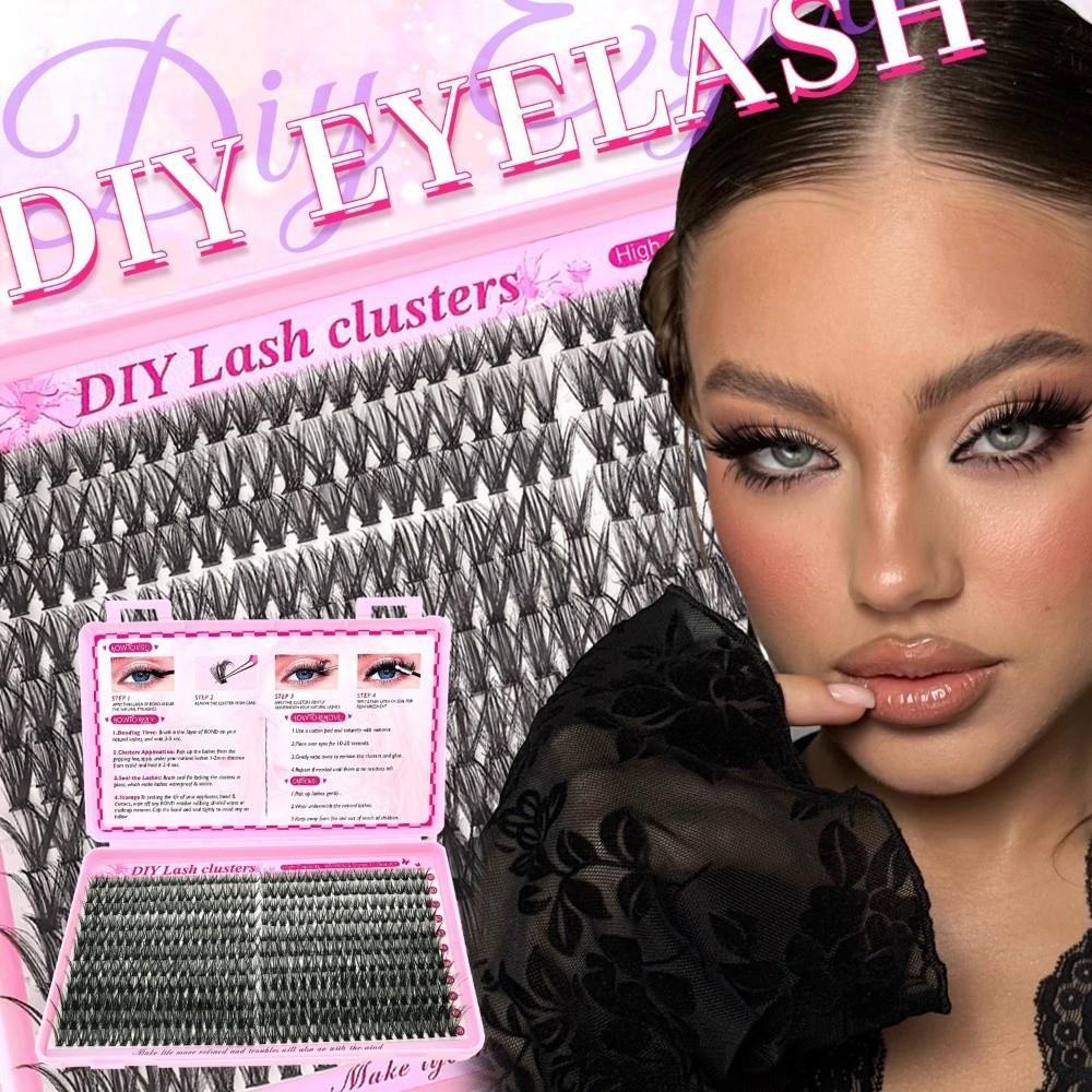 Natural Look 3D Faux Mink Lash Wispy Style DIY Lash Extension Kit  Eye Lash Extension Style 1