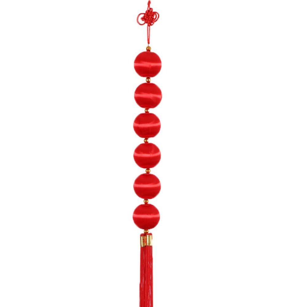 Mercerization Lantern String Tassels Decorative Ball String Red Lantern Hangings  Chinese New Year