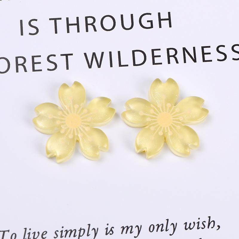 Sweet Flower Resin Ornament DIY Hair & Bag Accessories, Phone Case Stickers