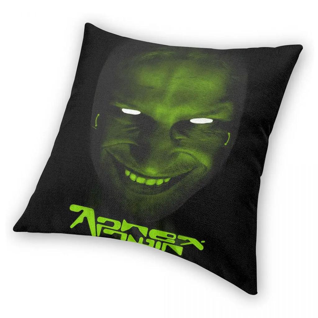 Aphex Twin Klassisch Schwarz Kissenbezug Doppelseitiger Druck Polyester Kissenbezug Deko Kissenbezug Sofa Quadratisch ''