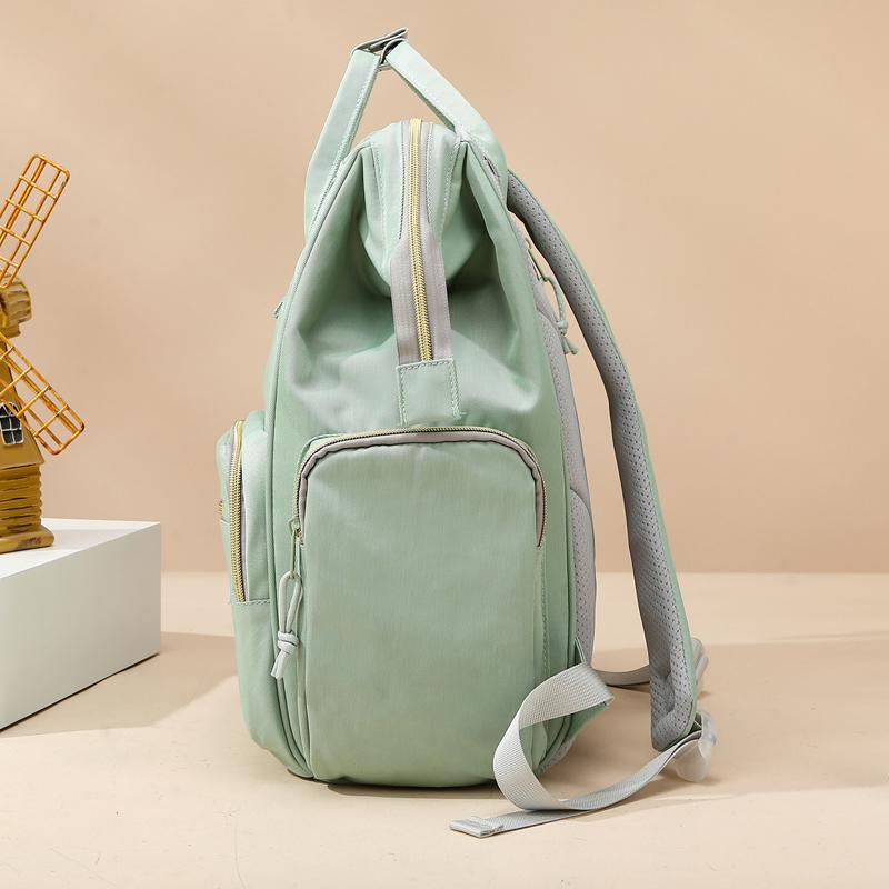 New Fashion Women'S Lunch Bag High Quality Large Capacity Mummy Bag Simple Style Waterproof Multifunctional Backpack Women