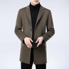 Firstview Men's Mid-Length Double-Faced Wool Lapel Coat