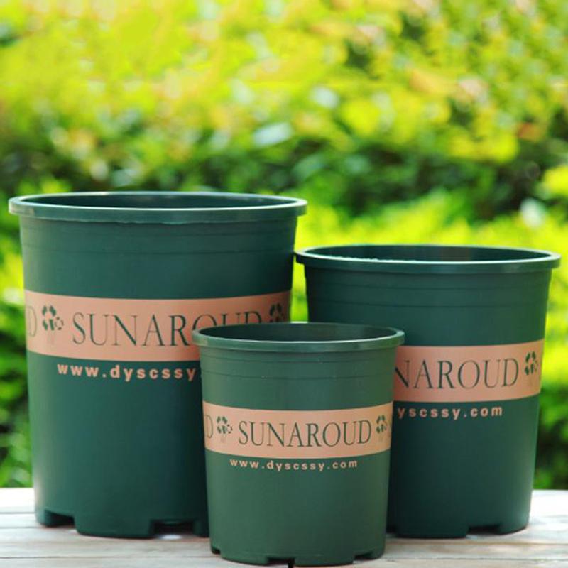 4 Rozmiary Dostępne/Donica Galonowa Okrągła/Zagęszczona Zielona Doniczka do Kontroli Korzeni/Donica z Żywicy Plastikowej/Donica Ogrodowa na Balkon