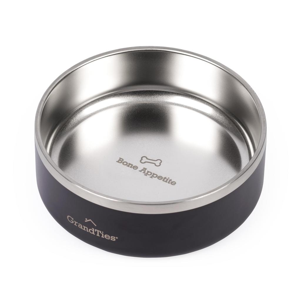 GRANDTIES Vakuově izolovaná miska pro domácí mazlíčky, psy a kočky, Stylový prémiový design, Udržuje jídlo horké a studené, S protiskluzovou základnou, Perfektní pro domov nebo