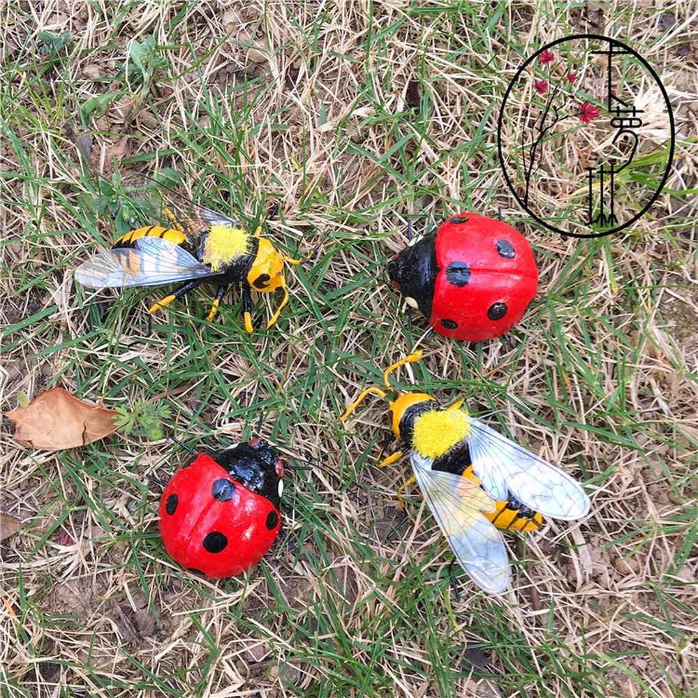 Simulation Insect Uang Cicada Cricket Frog Gardening Micro-landscape Decoration Teaching Refrigerator Stickers