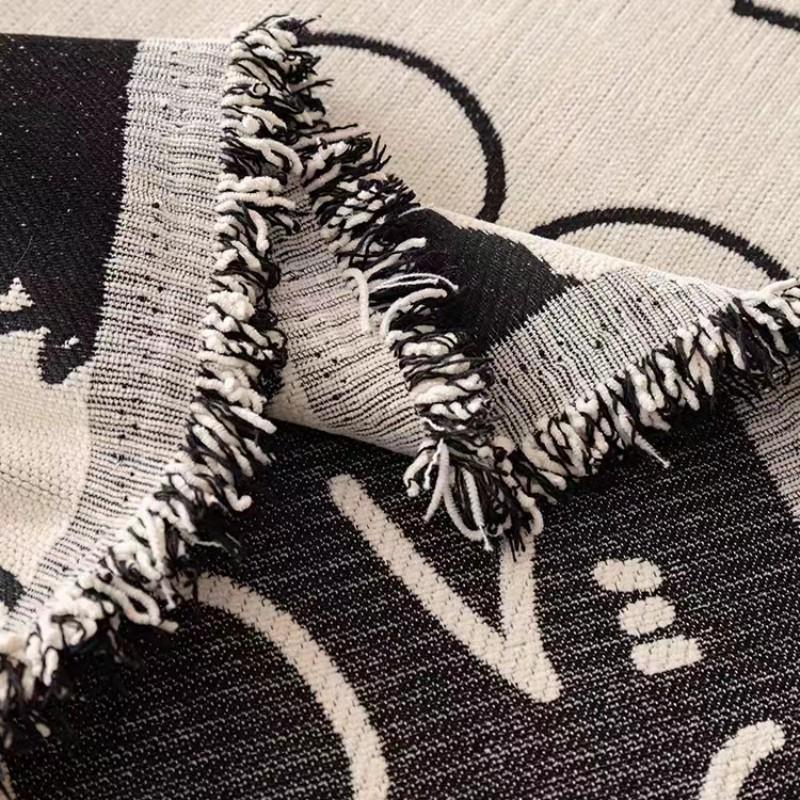 Cartoon Cute Sofa Cover Cover Black Cinder Block Sofa Towel Four Seasons Universal Anti Cat Scratch Sofa Cover Cloth Dust Sofa Blanket