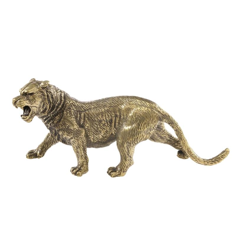 Handmade Oxidized Metal Maneater Carving Traditional Asian Animal Piece Decoration For House Office Styling 1