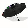 Mario Pipes Castles Automatic Open/Close Umbrella   Compact Travel Umbrella, 8 Rib Heavy Duty Construction, Ideal Gift, 134