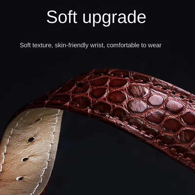 Crocodile Skin Watch Band 16mm 18mm 20mm 22mm 23mm 24mm Men Women Black Brown Genuine Leather Strap Bracelet for Any Watch Brand