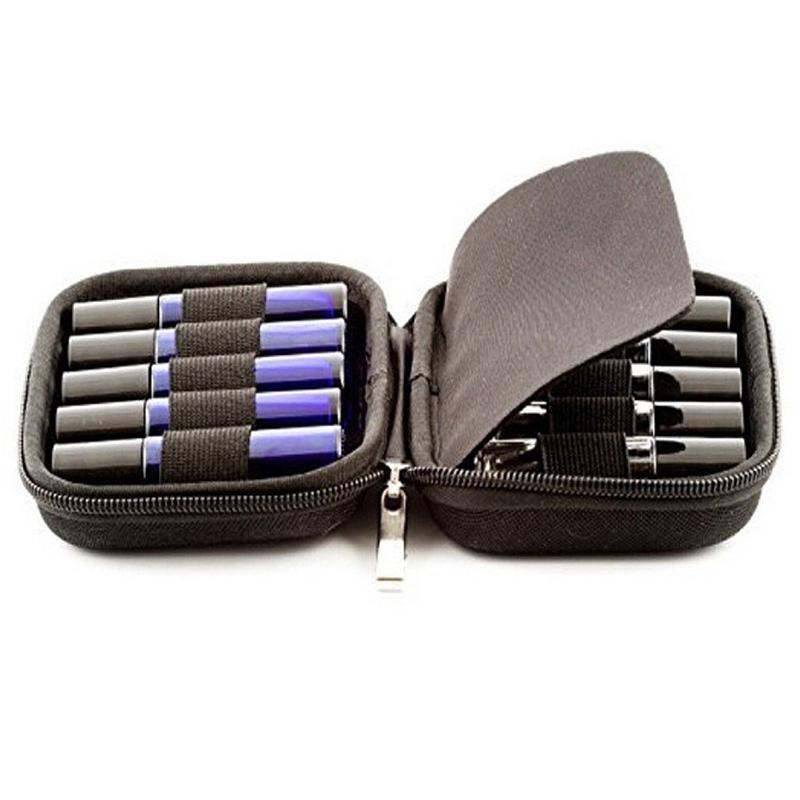 1pc 10 Slots Of 10ML-15ML Universal Essential Oil Storage Bag Aroma Oil Bottle Organizer Travel Carrying EVA Box Makeup Case