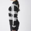 Marie Claire Black Mock Neck Checkered Golf Sweater Women's (735751)