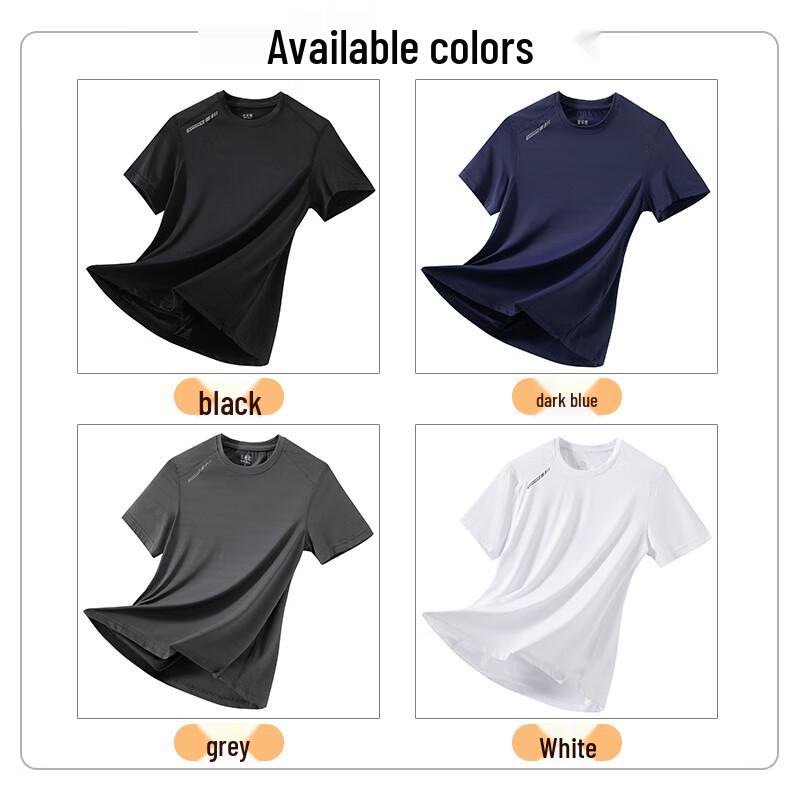 MiiOW Men's Ice Silk Cooling Short Sleeve T-Shirt