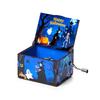2025 Latest Halloween Series Art Six sided Painted Hand Cranked Music Box Holiday Gift High Quality Durable Perfect Gift