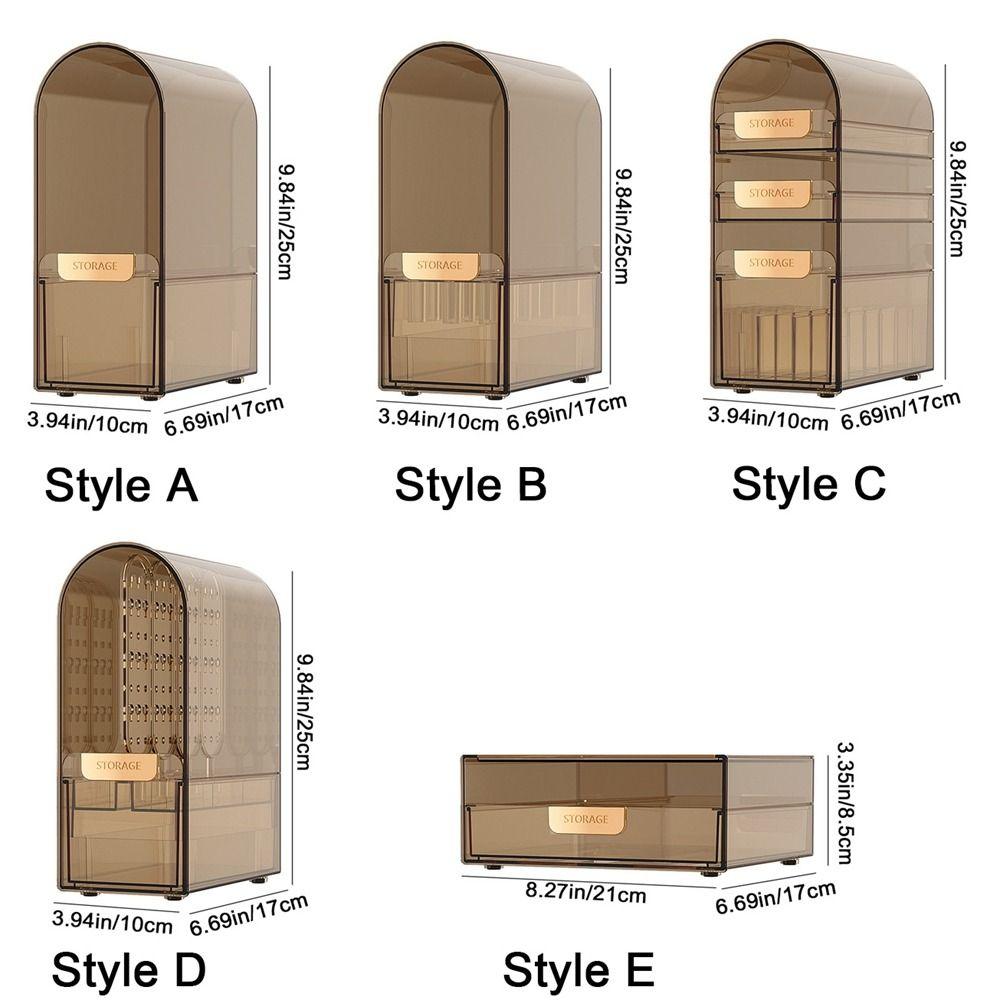Transparent Jewelry Display Rack Dustproof Lipstick Box Acrylic Cosmetics Storage Box  for Home