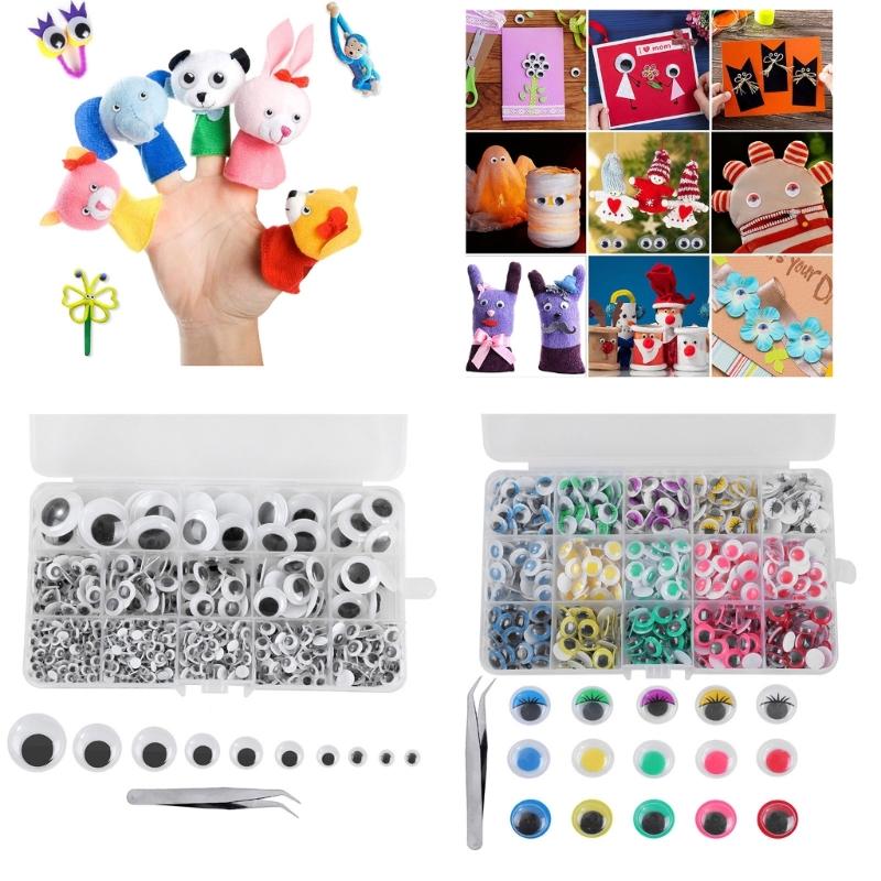 600/900PCS Black Color Eyeball Doll Jewelry Black Plastic Stuffed Safety Eye for Toy DIY Funny Toy Eye Stuffed Animals