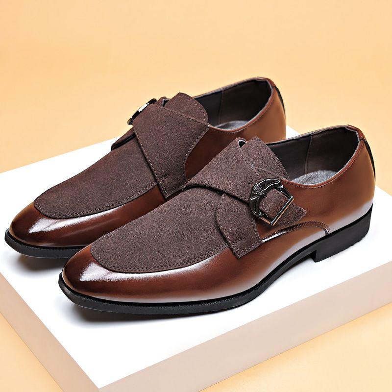 Leather Shoes Men's Shoes Frosted Business Formal Casual Shoes Casual Pedal British Leather Shoes