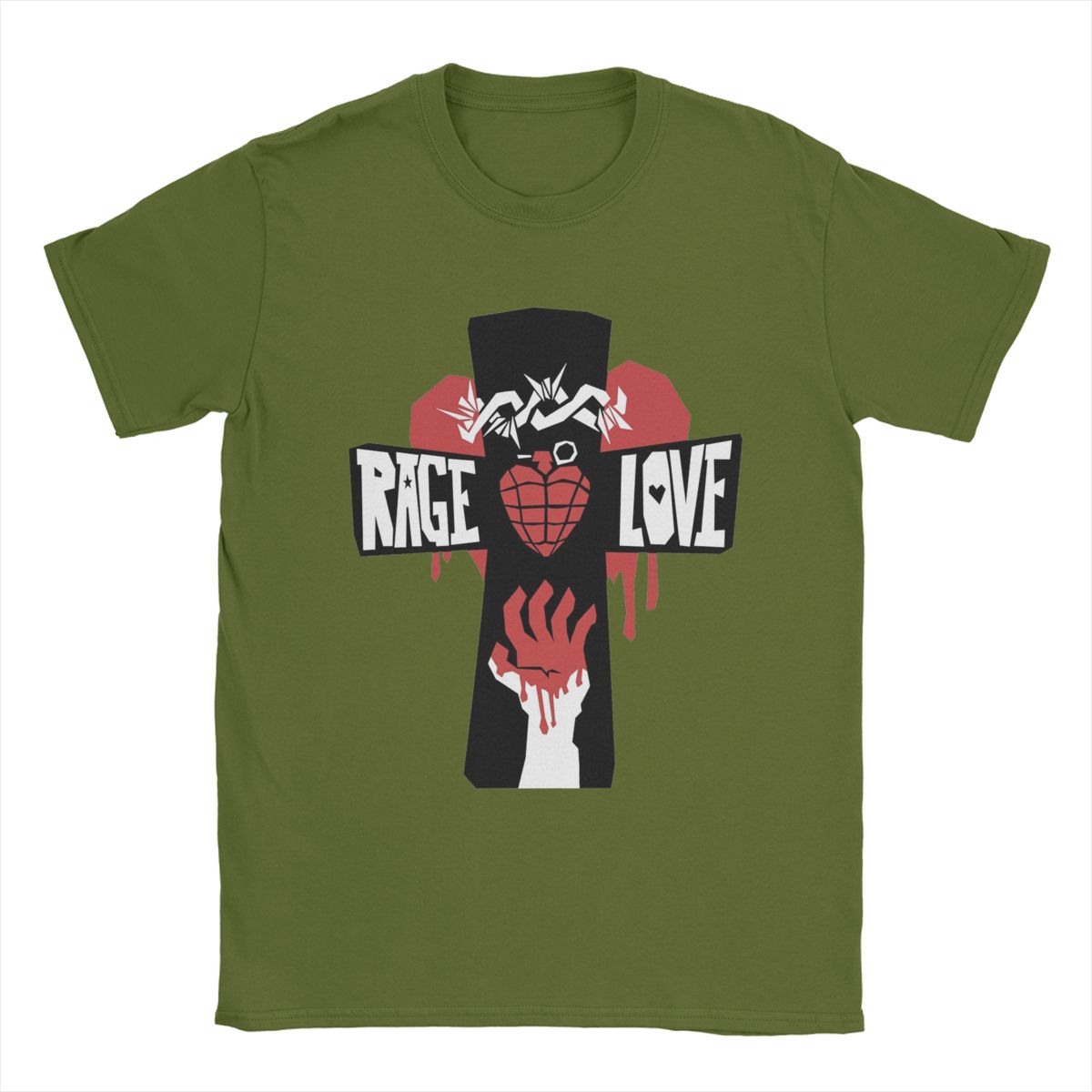 

Мужские футболки Green Day Jesus Of Suburbia Повседневные хлопковые футболки с коротким рукавом Футболка с круглым вырезом Одежда Большой размер 4XL