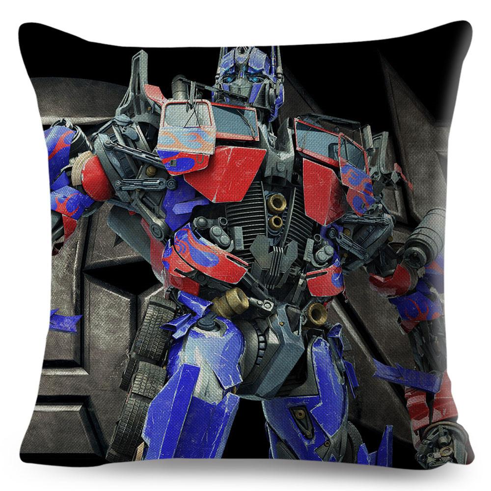 Classic Movie Pillowcase Cushion Cover for Sofa Home Car Decor Cartoon Transformation Polyester Pillow Case xcm