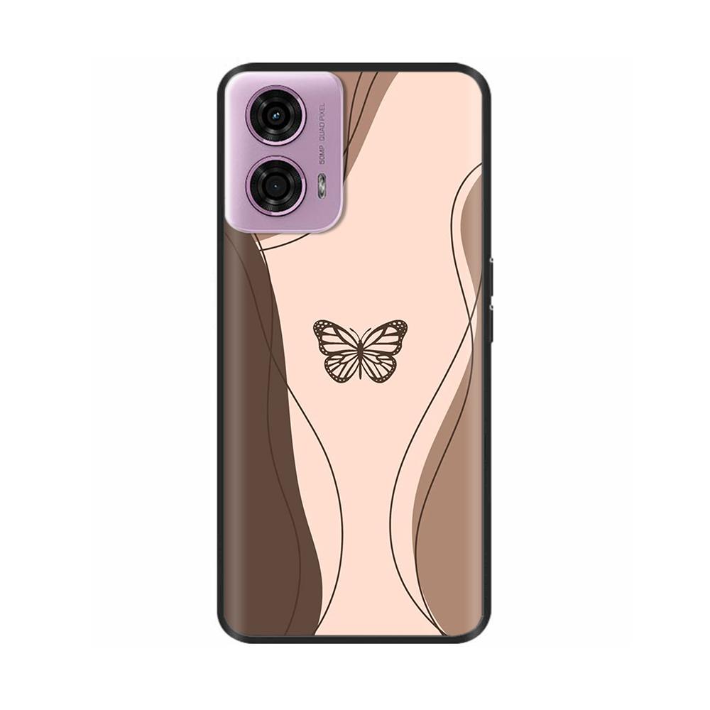 Für Motorola Moto G04 G04s Hülle Schmetterling Vollschutz Weiche Flüssigsilikonhüllen Für Moto G04 G 04 s MotoG04 Fundas Stoßstange