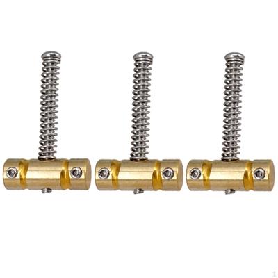 3 stück Gitarre Bridge Sättel Messing Set für Elektrische