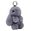 Breloc Pompom din Blană de Iepure Rex - Pandantiv Iepure Pluș Drăguț și Charm pentru Geantă